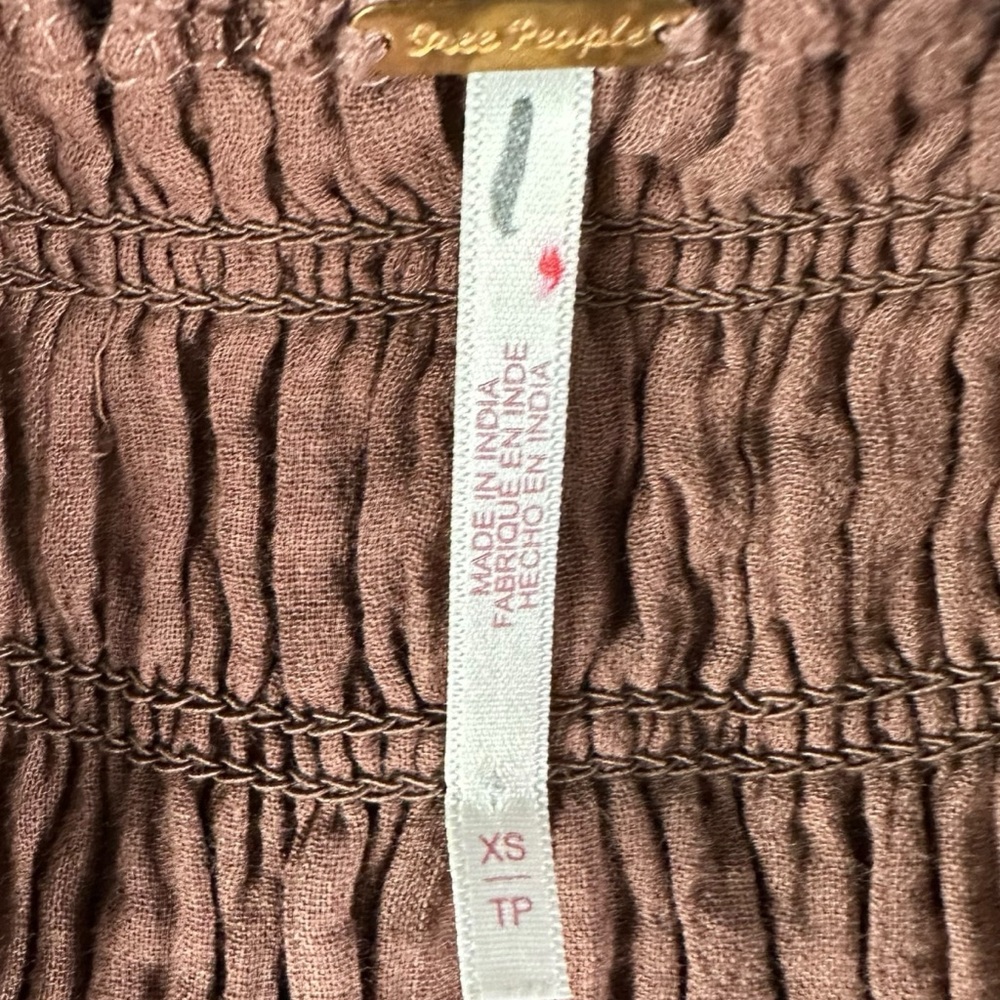 Free People Feeling Bonita Midi Maxi Dress in Brown Size XS Romantic Dainty - Picture 12 of 16